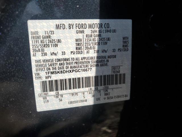 1FMSK8DHXPGC16677 - 2023 FORD EXPLORER XLT 蓝色 照片 14