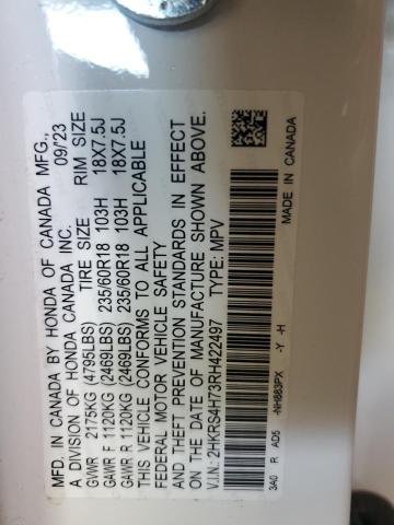 2HKRS4H73RH422497 - 2024 HONDA CR-V EXL WHITE photo 14