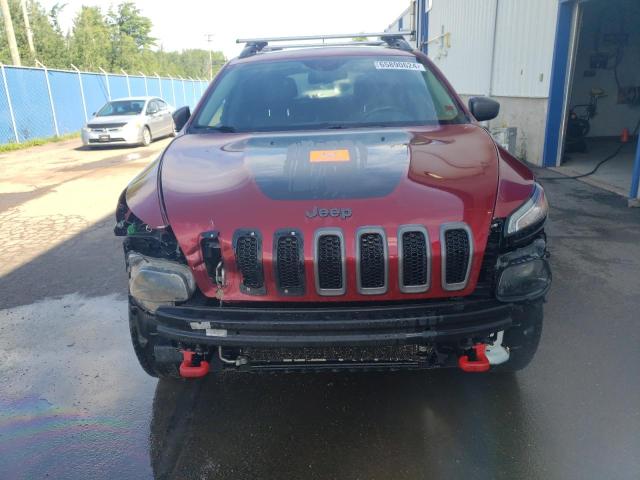 1C4PJMBS4FW680699 - 2015 JEEP CHEROKEE TRAILHAWK RED photo 5