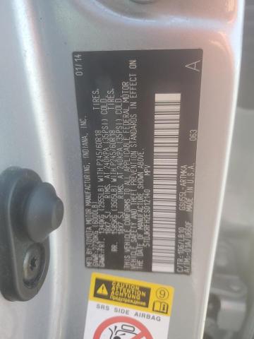 5TDJKRFH2ES012140 - 2014 TOYOTA HIGHLANDER XLE SILVER photo 13