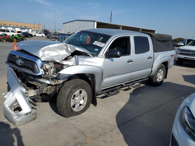 5TFJU4GN3CX025620 - 2012 TOYOTA TACOMA DOUBLE CAB PRERUNNER SILVER photo 1