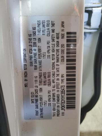 JM3KFBCM1M1385478 - 2021 MAZDA CX-5 TOURING თეთრი ფოტო 13