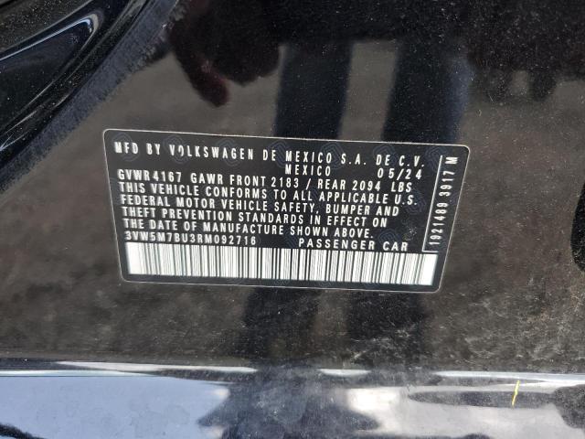3VW5M7BU3RM092716 - 2024 VOLKSWAGEN JETTA S 黑色 照片 13