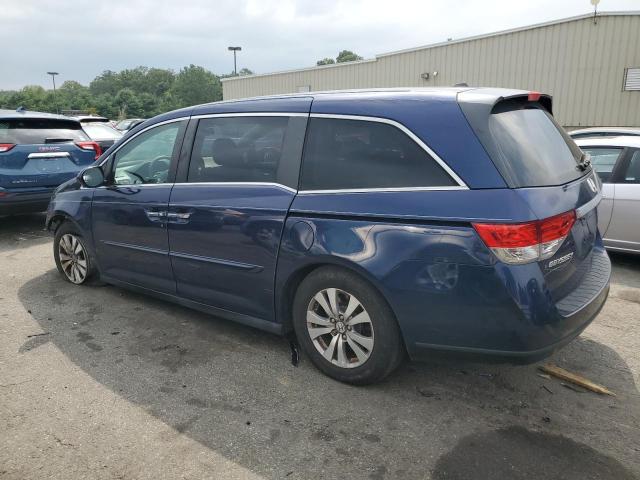 5FNRL5H69EB091752 - 2014 HONDA ODYSSEY EXL BLUE photo 2