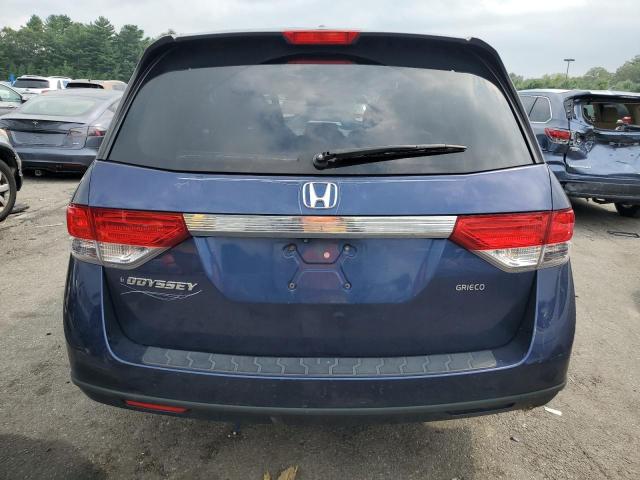 5FNRL5H69EB091752 - 2014 HONDA ODYSSEY EXL BLUE photo 6