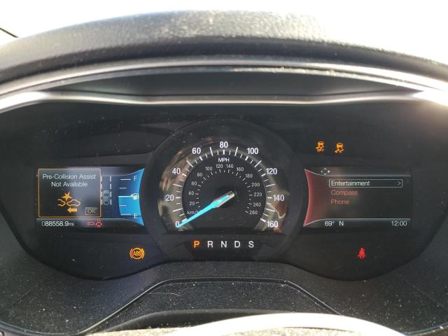 3FA6P0HD2KR135650 - 2019 FORD FUSION SE SILVER photo 9