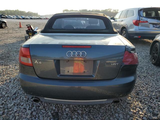 WAUAC48H24K012056 - 2004 AUDI A4 1.8 CABRIOLET GRAY photo 6