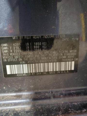 4S3GTAL6XH3704308 - 2017 SUBARU IMPREZA SPORT BLUE photo 12