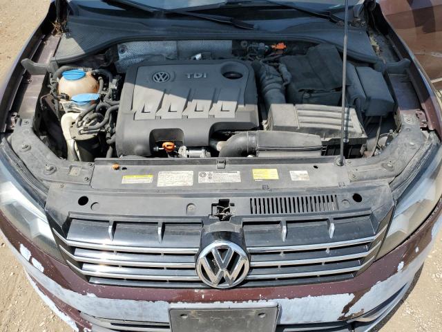 1VWBN7A34DC096020 - 2013 VOLKSWAGEN PASSAT SE ბურგუნდია ფოტო 11