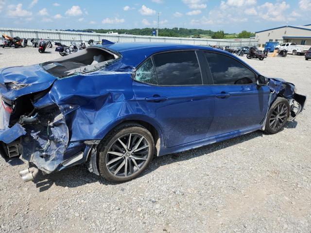 4T1G11AKXPU109906 - 2023 TOYOTA CAMRY SE NIGHT SHADE BLUE photo 3