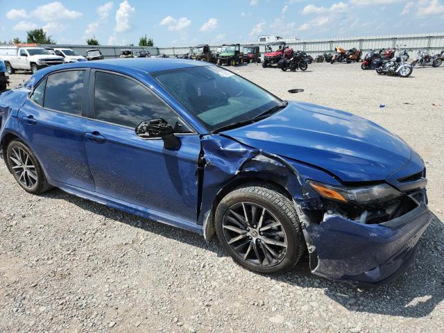 4T1G11AKXPU109906 - 2023 TOYOTA CAMRY SE NIGHT SHADE BLUE photo 4
