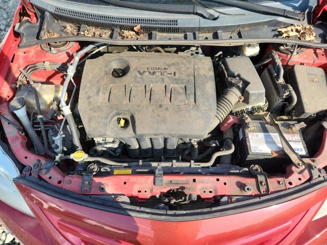 2T1BU4EEXCC897430 - 2012 TOYOTA COROLLA BASE Kırmızı fotoğraf 11