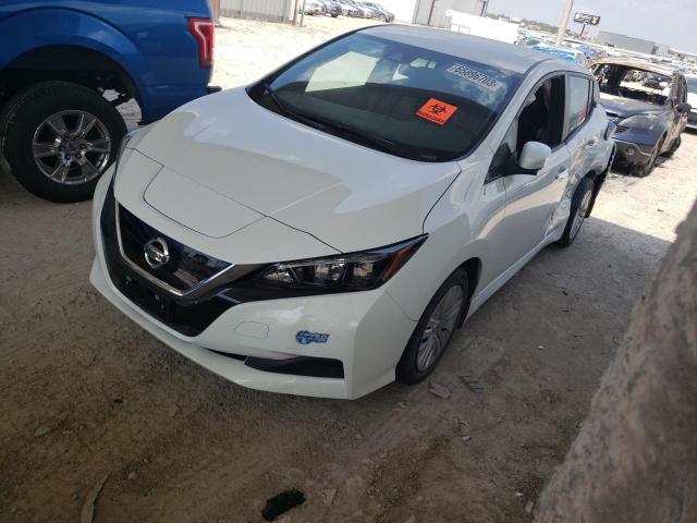 1N4AZ1BP5LC302323 - 2020 NISSAN LEAF S WHITE photo 1