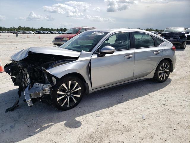 19XFL1H71NE002847 - 2022 HONDA CIVIC EXL ვერცხლისფერი ფოტო 1