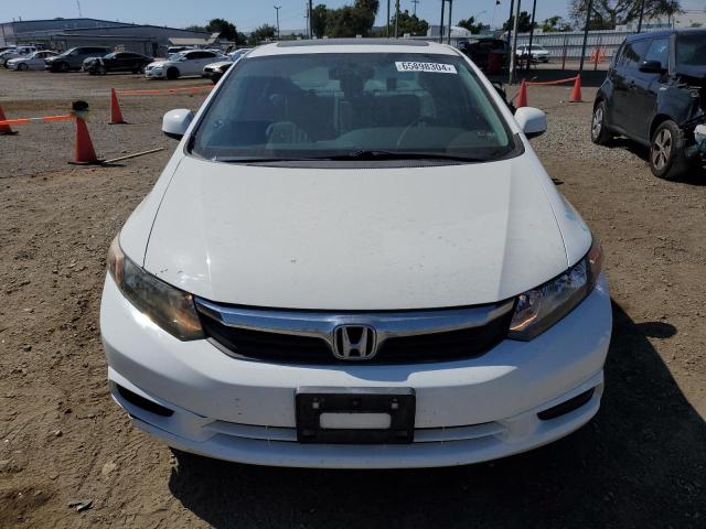 2HGFB2F95CH566386 - 2012 HONDA CIVIC EXL თეთრი ფოტო 5