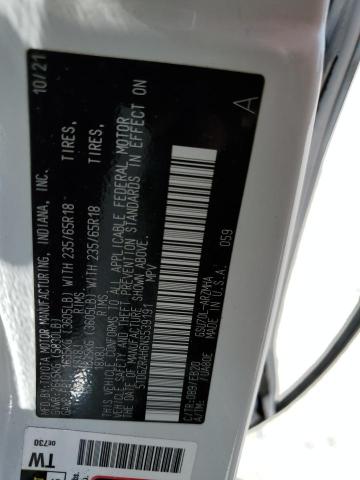 5TDGZRAH6NS539191 - 2022 TOYOTA HIGHLANDER XLE Ağ foto 13