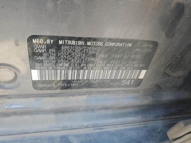 JA4AD3A36LJ001455 - 2020 MITSUBISHI OUTLANDER SE GRAY photo 13