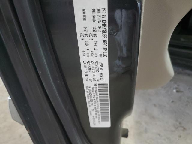 2A4RR8DG4BR675999 - 2011 CHRYSLER TOWN & COU TOURING L GRAY photo 13