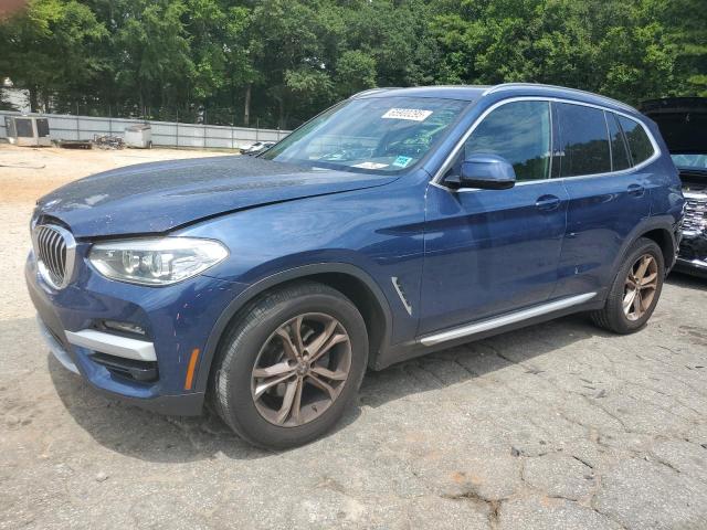 5UXTY3C09M9G40908 - 2021 BMW X3 SDRIVE30I BLUE photo 1