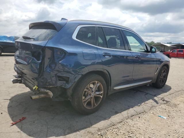 5UXTY3C09M9G40908 - 2021 BMW X3 SDRIVE30I BLUE photo 3