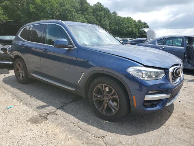 5UXTY3C09M9G40908 - 2021 BMW X3 SDRIVE30I BLUE photo 4