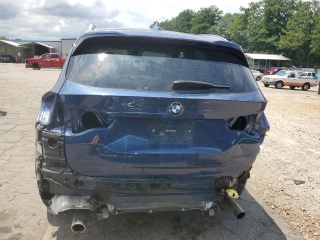 5UXTY3C09M9G40908 - 2021 BMW X3 SDRIVE30I BLUE photo 6