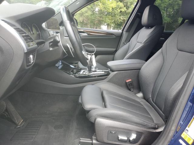 5UXTY3C09M9G40908 - 2021 BMW X3 SDRIVE30I BLUE photo 7