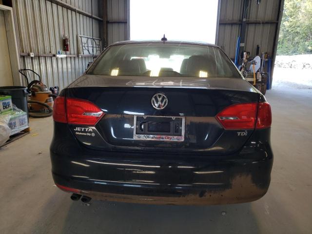 3VWLL7AJXEM303289 - 2014 VOLKSWAGEN JETTA TDI BLACK photo 6