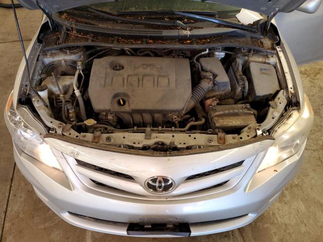 2T1BU4EE0BC696960 - 2011 TOYOTA COROLLA BASE GRAY photo 11