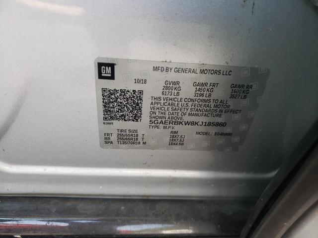 5GAERBKW8KJ185860 - 2019 BUICK ENCLAVE ESSENCE Gümüş foto 12