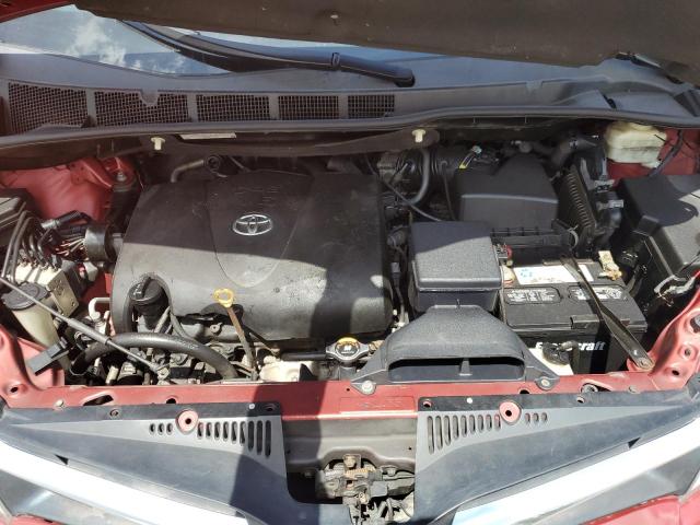 5TDYZ3DC1JS919082 - 2018 TOYOTA SIENNA XLE RED photo 12