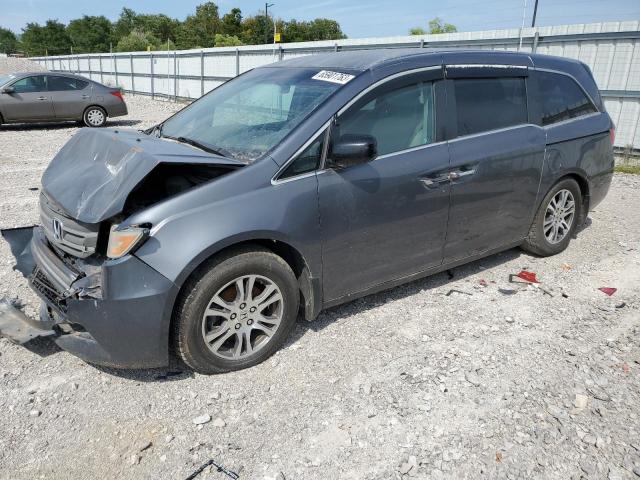 5FNRL5H42BB090906 - 2011 HONDA ODYSSEY EX GRAY photo 1