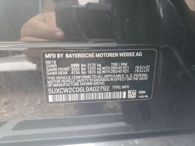 5UXCW2C06L9A02792 - 2020 BMW X7 XDRIVE40I Boz foto 12