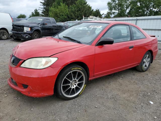 1HGEM213X5L052242 - 2005 HONDA CIVIC DX VP Rot Foto 1
