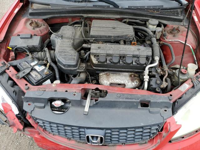 1HGEM213X5L052242 - 2005 HONDA CIVIC DX VP Rot Foto 11