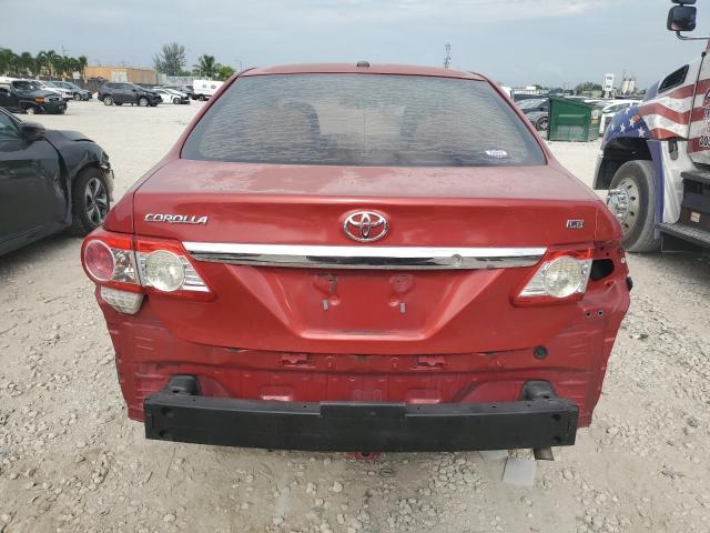 5YFBU4EEXCP057809 - 2012 TOYOTA COROLLA BASE RED photo 6