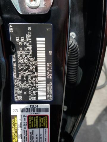 5TFUM5F16BX024557 - 2011 TOYT TUNDRA DOUBLE CAB SR5 BLACK photo 12