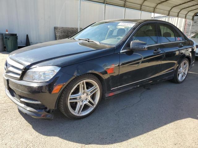 WDDGF5EB5BA518127 - 2011 MERCEDES-BENZ C 300 BLACK photo 1