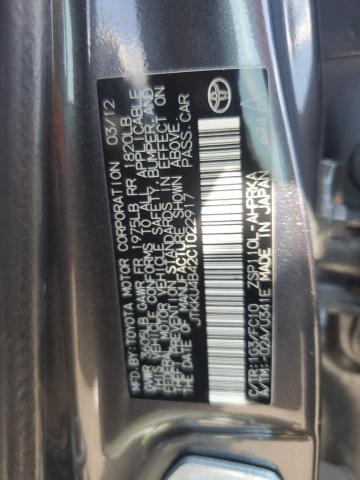 JTKKU4B42C1022917 - 2012 TOYOTA SCION XD GRAY photo 12