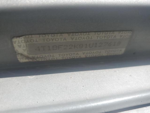4T1BF22K81U127618 - 2001 TOYOTA CAMRY LE SILVER photo 13
