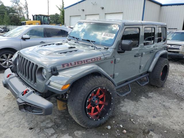 1C4HJXFG4JW239126 - 2018 JEEP WRANGLER RUBICON GRAY photo 1