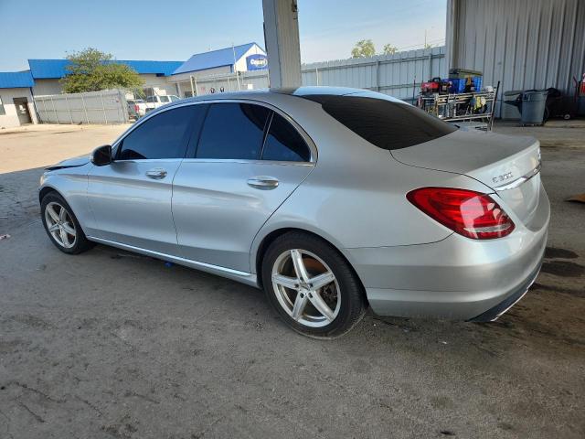 55SWF4KB3FU084743 - 2015 MERCEDES-BENZ C 300 4MATIC SILVER photo 2