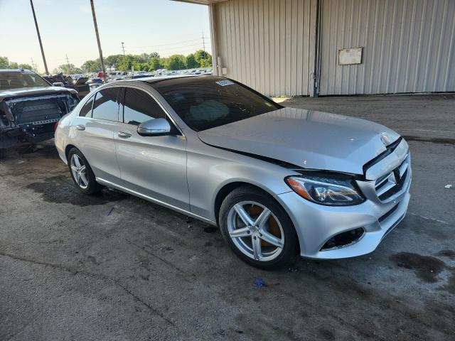 55SWF4KB3FU084743 - 2015 MERCEDES-BENZ C 300 4MATIC SILVER photo 4