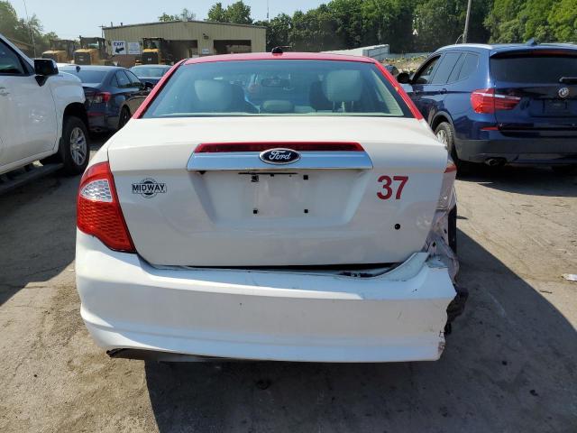 3FAHP0JAXCR206622 - 2012 FORD FUSION SEL WHITE photo 6