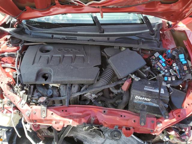 5YFBURHE6KP868532 - 2019 TOYOTA COROLLA L RED photo 11