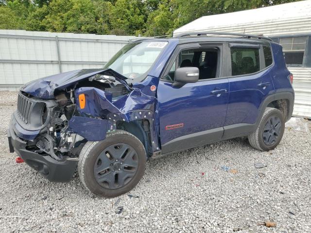 ZACCJBCBXJPH61262 - 2018 JEEP RENEGADE TRAILHAWK BLUE photo 1