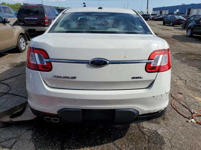 1FAHP2EW7AG115927 - 2010 FORD TAURUS SEL WHITE photo 6