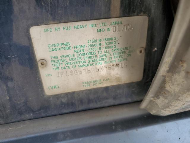 JF1SG67696H753415 - 2006 SUBARU FORESTER 2.5X LL BEAN BLUE photo 13