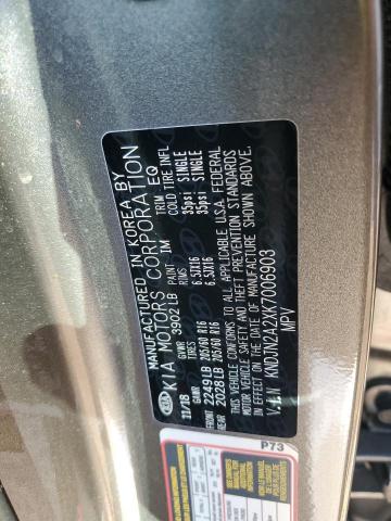 KNDJN2A2XK7006903 - 2019 KIA SOUL 灰色 照片 14