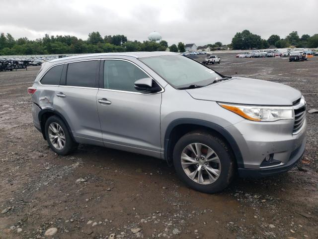 5TDJKRFH8ES047183 - 2014 TOYOTA HIGHLANDER XLE SILVER photo 4